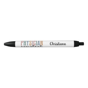 Personalized PA Physician Assistant Graduation Black Ink Pen