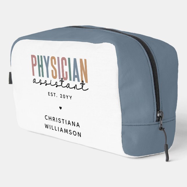 Personalized PA Physician Assistant Graduation Dopp Kit (Right Corner)