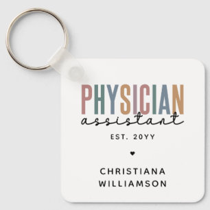 Personalized PA Physician Assistant Graduation Keychain