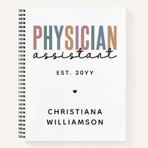 Personalized PA Physician Assistant Graduation Notebook
