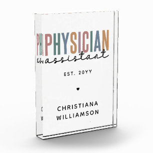 Personalized PA Physician Assistant Graduation Photo Block