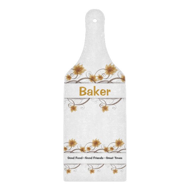 Personalized Paddle Cutting Board Template (Front)