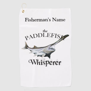 Personalized Paddlefish Whisperer Fishing Towel