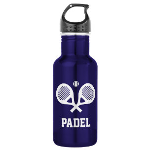 Personalized padel tennis racket sports 532 ml water bottle