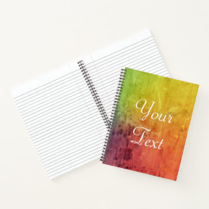 Personalized Paint spill Notebook