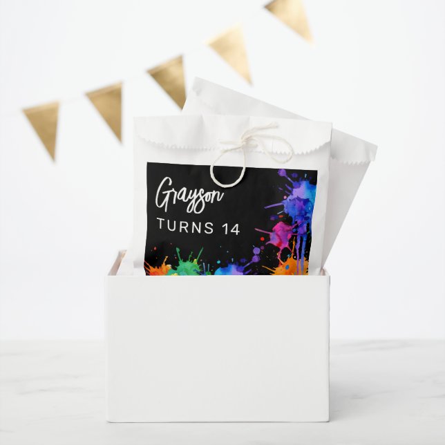 Personalized Paintballing Birthday Party Favour Bag (Party)