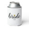 Personalized Painted Sunflower Bride Can Cooler
