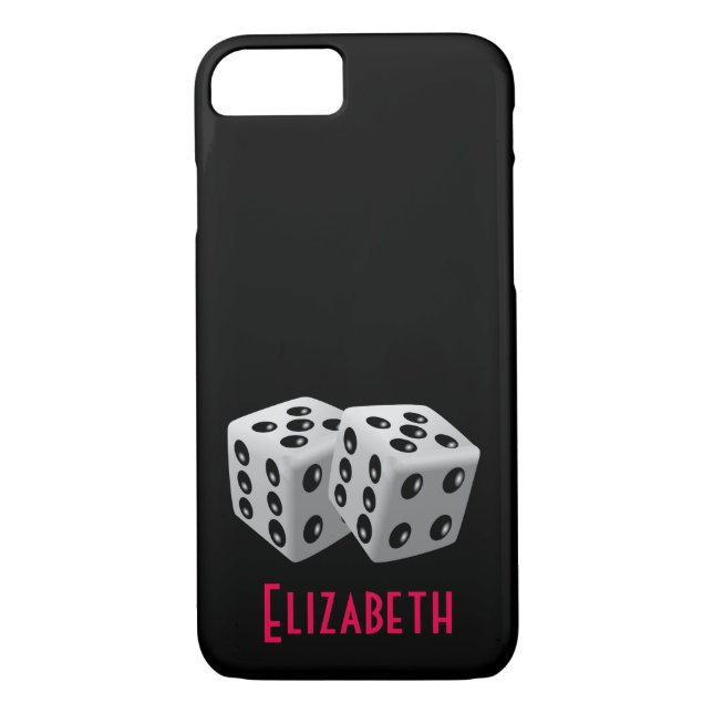 Personalized Pair of Dice Case-Mate iPhone Case (Back)