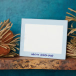 Personalized Pale Blue Design Landscape Photo Plaque<br><div class="desc">Blue design photo plaque that you can customize with any text of your choice. Should you require any help with customizing then please contact us through the ask this designer link above. Photo plaque design by justbyjulie</div>