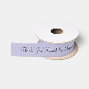 Personalized pale purple wedding favour ribbon satin ribbon