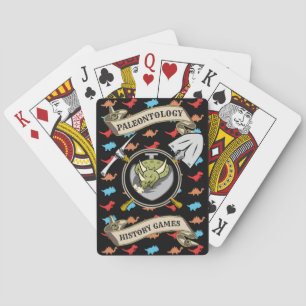 Personalized Paleontology History Games Playing Cards