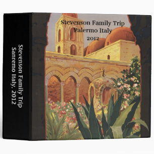 Personalized Palermo Travel Binder