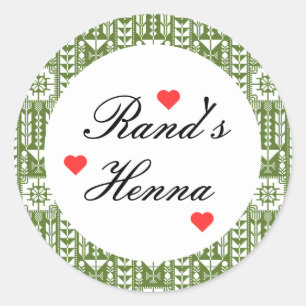 Personalized Palestinian HennaFavors Sticker