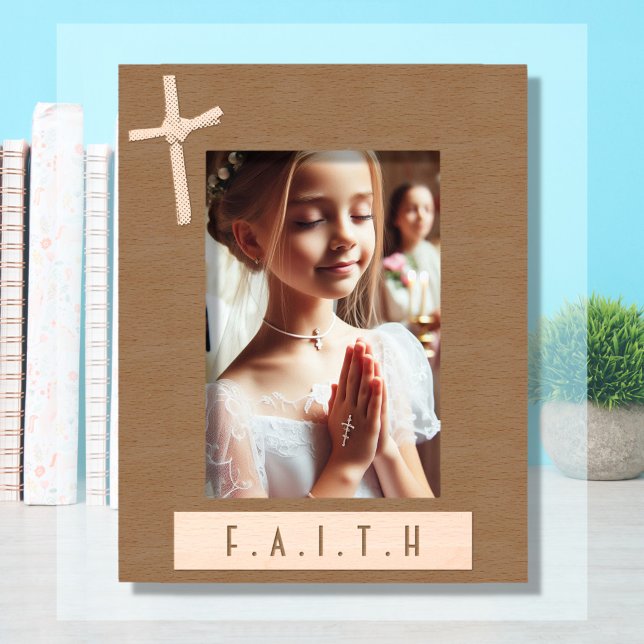 Personalized Palm Cross Unique Easter Art Keepsake Etched Frames (Personalized Christian Photo Fr
ame)