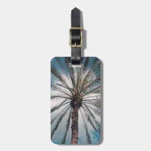 Personalized palm tree - luggage tag