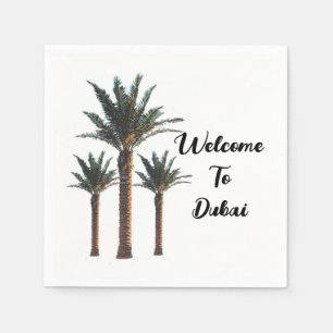 Personalized Palm Tree Napkin