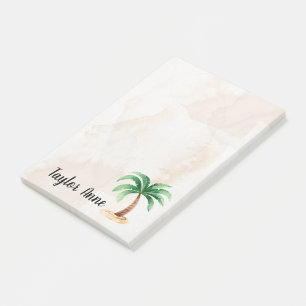Personalized Palm Tree Post-it Notes