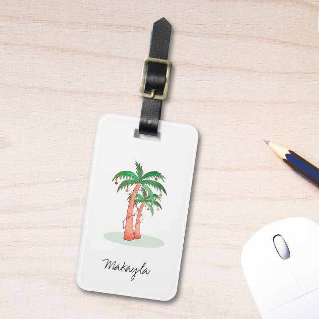 Personalized Palm Trees  Luggage Tag (Creator Uploaded)