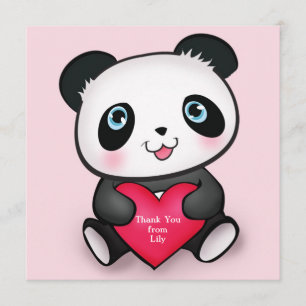 "personalized panda card" "personalized thank you