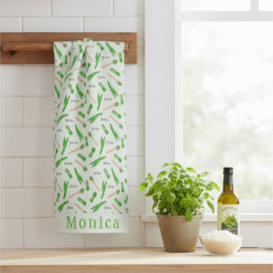 Personalized Pandan Leaf Kitchen Towel