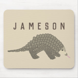 Personalized Pangolin Mouse Pad