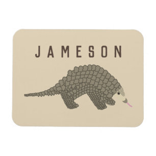 Personalized Pangolin Refrigerator Magnet
