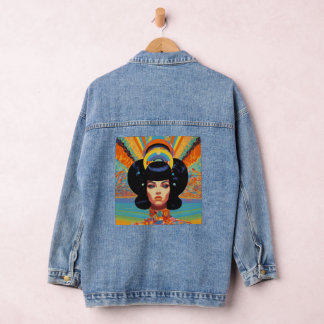 Personalized Panorama: Custom Image Denim Jacket