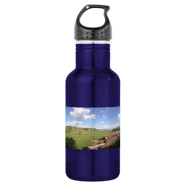 Personalized Panoramic Photo Aluminum 532 Ml Water Bottle (Front)