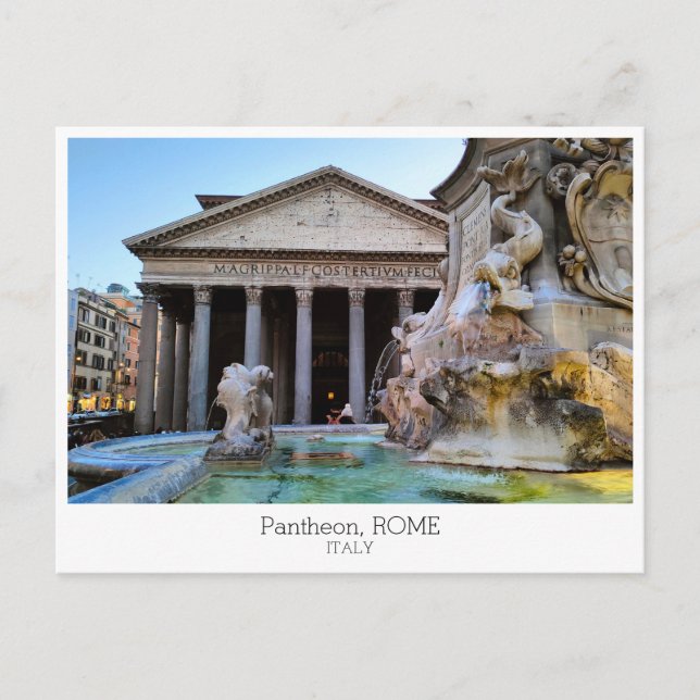 Personalized, Pantheon, Rome, Italy Postcard (Front)