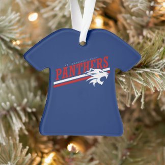 Personalized Panther Christmas Ornament