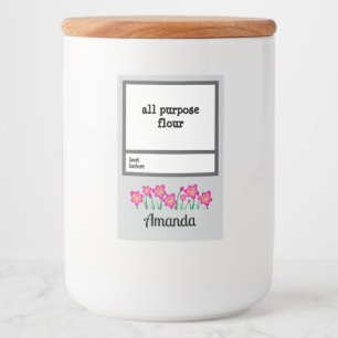Personalized Pantry Essential Jar Food Label