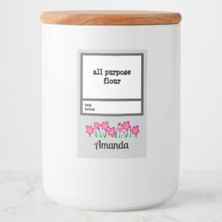 Personalized Pantry Essential Jar Food Label