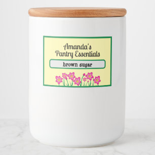 Personalized Pantry Essential Jar Food Label