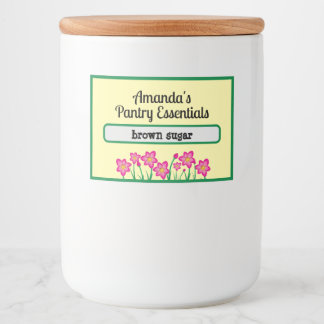 Personalized Pantry Essential Jar Food Label