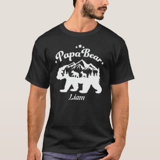 Personalized Papa Bear Parents Family T-Shirt