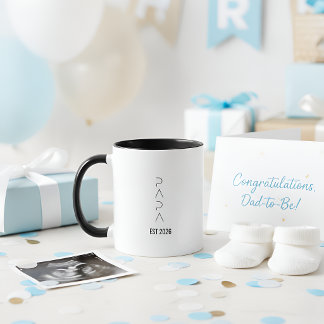 Personalized PAPA Est.2026 Mug | Dad to be
