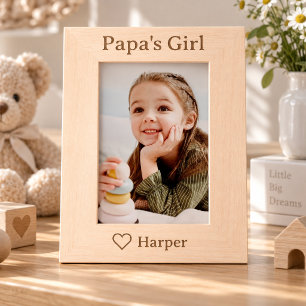 Personalized Papa’s Girl Picture Frame