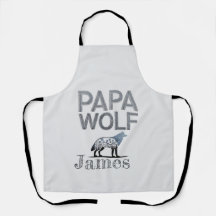 Personalized Papa Wolf Nature Silhouette