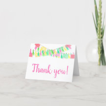 Personalized Papel Picado Tassel Pink Green Girly
