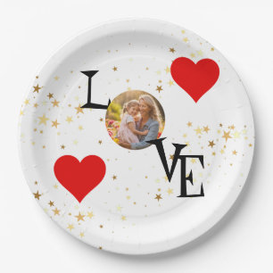 Personalized paper plate with Mommy and me Picture
