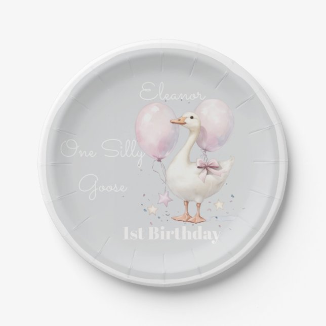 Personalized paper plates for party decor  (Front)