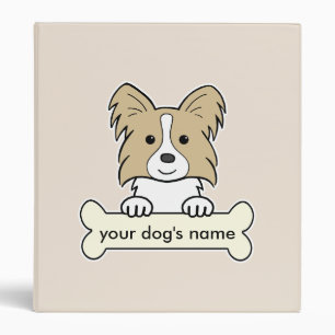 Personalized Papillon Binder