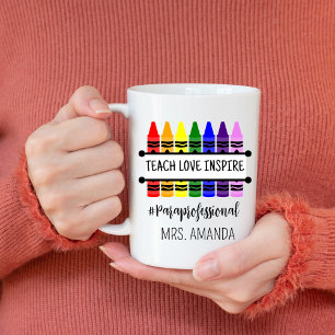 Personalized Paraprofessional Mug Teacher Birthday