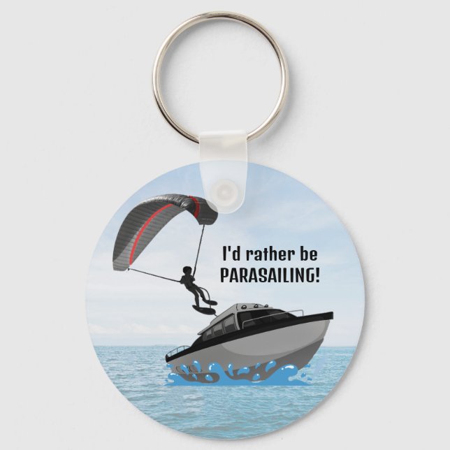 Personalized Parasailing Keychain (Front)