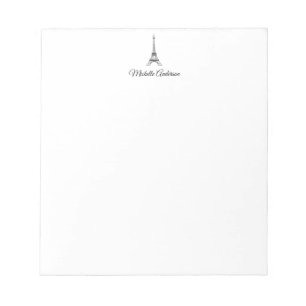 Personalized Paris Eiffel Tower France Notepad