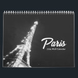 Personalized Paris Travel Minimalist Black & White Calendar<br><div class="desc">This personalized Paris travel calendar comes with 12 black & white photos of Paris that you can choose to print or swap out for your own personalized photos of a trip to Paris. Perfect gift for honeymoon,  anniversary,  or travel lovers.</div>