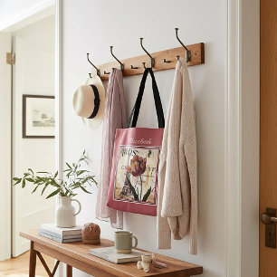 Personalized Paris tulip Tote Bag