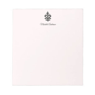 Personalized Parisian French Fleur de Lis Paris    Notepad