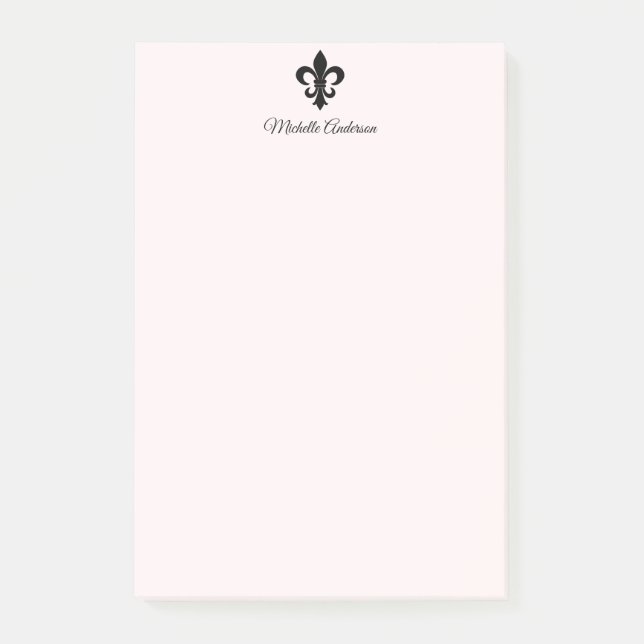 Personalized Parisian French Fleur de Lis Paris    Post-it Notes (Front)