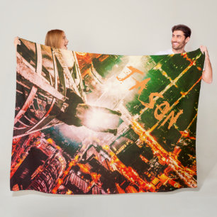 Personalized Parkour Graffiti Art Fleece Blanket
